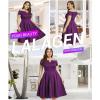 imageLALAGEN Womens Plus Size Vintage 1950s Party Cocktail Wedding Swing Midi DressZsoild Purple