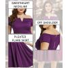 imageLALAGEN Womens Plus Size Vintage 1950s Party Cocktail Wedding Swing Midi DressZsoild Purple