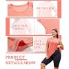 imageLALAGEN Plus Size Womens Workout Tank Tops Sleeveless Summer Loose Fit Flowy Yoga Athletic Running ShirtsCoral Pink