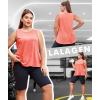 imageLALAGEN Plus Size Womens Workout Tank Tops Sleeveless Summer Loose Fit Flowy Yoga Athletic Running ShirtsCoral Pink