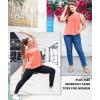imageLALAGEN Plus Size Womens Workout Tank Tops Sleeveless Summer Loose Fit Flowy Yoga Athletic Running ShirtsCoral Pink