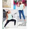 imageLALAGEN Plus Size Womens Workout Tank Tops Sleeveless Summer Loose Fit Flowy Yoga Athletic Running ShirtsLight Green