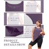 imageLALAGEN Plus Size Womens Workout Tank Tops Sleeveless Summer Loose Fit Flowy Yoga Athletic Running ShirtsPurple