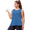 imageLALAGEN Plus Size Womens Workout Tank Tops Sleeveless Summer Loose Fit Flowy Yoga Athletic Running ShirtsZbright Blue