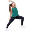 imageLALAGEN Plus Size Womens Workout Tank Tops Sleeveless Summer Loose Fit Flowy Yoga Athletic Running ShirtsZdark Green