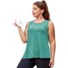 imageLALAGEN Plus Size Womens Workout Tank Tops Sleeveless Summer Loose Fit Flowy Yoga Athletic Running ShirtsZlake Green