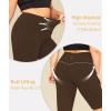 imageLALAGEN Women Plus Size Biker Shorts with Pockets  Tummy Control Gym Workout Running Yoga Volleyball Athletic ShortsBrown