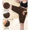 imageLALAGEN Women Plus Size Biker Shorts with Pockets  Tummy Control Gym Workout Running Yoga Volleyball Athletic ShortsBrown