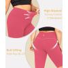 imageLALAGEN Women Plus Size Biker Shorts with Pockets  Tummy Control Gym Workout Running Yoga Volleyball Athletic ShortsHot Pink