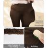 imageLALAGEN Plus Size Leggings for Women with PocketsHigh Waisted Compression Tummy Control Workout Gym 78 Length Yoga PantsCoffee Brown