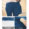 imageLALAGEN Plus Size Leggings for Women with PocketsHigh Waisted Compression Tummy Control Workout Gym 78 Length Yoga PantsDark Blue