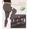 imageLALAGEN Plus Size Leggings for Women with PocketsHigh Waisted Compression Tummy Control Workout Gym 78 Length Yoga PantsGrey