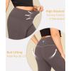 imageLALAGEN Plus Size Leggings for Women with PocketsHigh Waisted Compression Tummy Control Workout Gym 78 Length Yoga PantsGrey