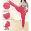 imageLALAGEN Plus Size Leggings for Women with PocketsHigh Waisted Compression Tummy Control Workout Gym 78 Length Yoga PantsHot Pink