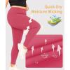 imageLALAGEN Plus Size Leggings for Women with PocketsHigh Waisted Compression Tummy Control Workout Gym 78 Length Yoga PantsHot Pink