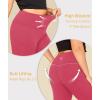 imageLALAGEN Plus Size Leggings for Women with PocketsHigh Waisted Compression Tummy Control Workout Gym 78 Length Yoga PantsHot Pink