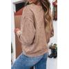 imageLALAGEN Womens Fall Loose Sweatshirt Saved by Grace Embroidery Mineral Wash Casual TopsDune