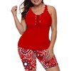 Z-red Floral Print