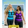 image:imageWomens 2026 Plus Size Tankini Swimsuits Rash Guard Capris Athletic Two Piece Swimwear Bathing Suits for Women S5XPurple