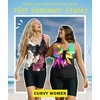 image:imageWomens 2026 Plus Size Tankini Swimsuits Rash Guard Capris Athletic Two Piece Swimwear Bathing Suits for Women S5XZcolorful Sunflower