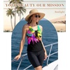 image:imageWomens 2026 Plus Size Tankini Swimsuits Rash Guard Capris Athletic Two Piece Swimwear Bathing Suits for Women S5XZcolorful Sunflower