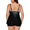 image:imageWomens Plus Size Tankini Swimsuit Two Piece Bathing Suits Swim Tank Top with Boy ShortZblack Small Floral