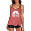 image:imageWomens Plus Size Tankini Swimsuit Two Piece Bathing Suits Swim Tank Top with Boy ShortZbrick Red Tree
