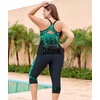 image:imageLALAGEN Womens Plus Size Tankini Swimsuits Rash Guard Capris Two Piece Swim Bathing Suits with Pants 2026 Modest SwimwearGreen Dots