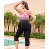 image:imageLALAGEN Womens Plus Size Tankini Swimsuits Rash Guard Capris Two Piece Swim Bathing Suits with Pants 2026 Modest SwimwearZpink Black Dots