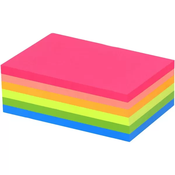 Vanpad Sticky Notes 4X6 in Pastel Post Stickies Super Sticking Power Memo Pads Strong Adhesive 6 PadsPack 45 Sheetspad4x6 Bright