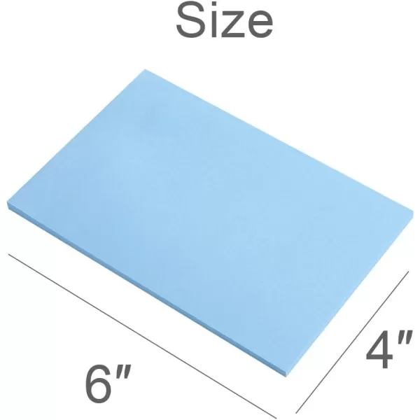 Vanpad Sticky Notes 4X6 in Pastel Post Stickies Super Sticking Power Memo Pads Strong Adhesive 6 PadsPack 45 Sheetspad4x6 Pastel