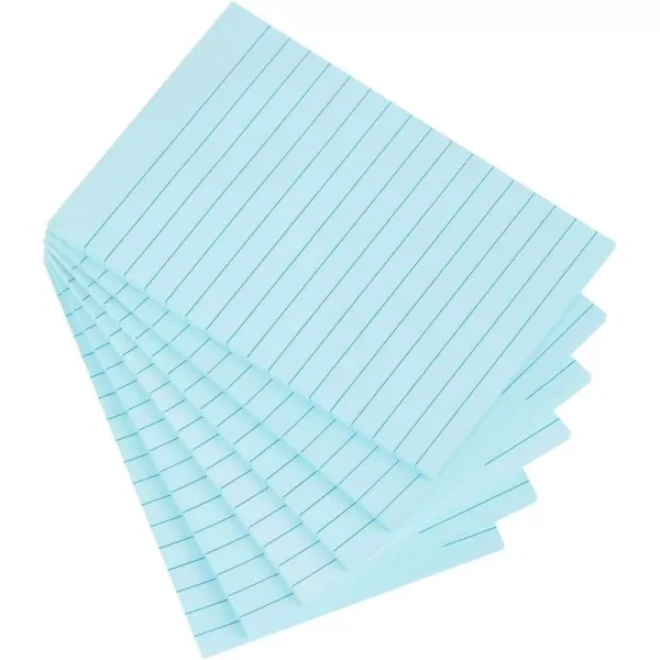 Vanpad Lined Sticky Notes 4X6 in Light sky blue Ruled Stickies Super Sticking Power Memo Pads Strong Adhesive 6 PadsPack 45 SheetspadLight Blue