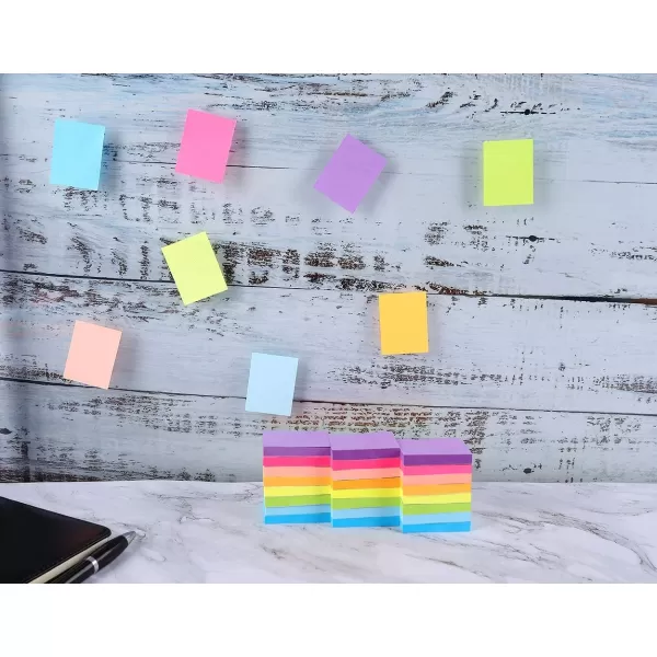 Sticky Notes 15x2 Inches Bright Colors SelfStick Pads 24 Pack 75 SheetsPad1800 Sheets24