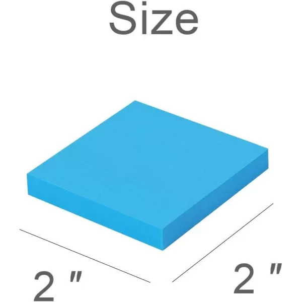 Vanpad 24 Pack Sticky Notes 2x2 in Pastel Post Stickies It Super Sticking Power Memo Pads Its Strong Adhesive 70 Sheetspad2x2 Bright