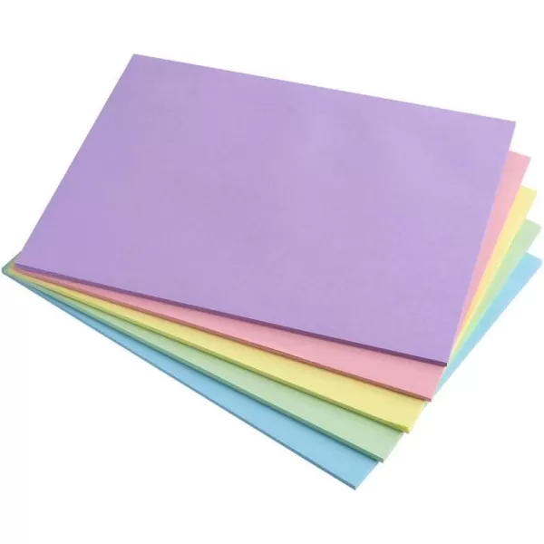 Vanpad Sticky Notes 6x8 in Bright Stickies Colorful Super Sticking Power Memo Pads Strong Adhesive 5 PadsPack 28 Sheetspad6x8 Pastel