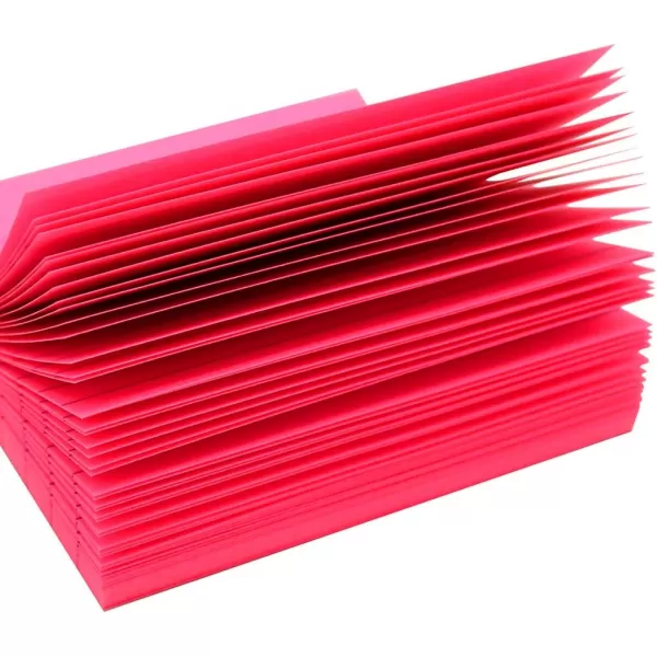 Lined Sticky Notes 3x3 in Bright Ruled Post Stickies Colorful Super Sticking Power Memo Pads 82 Sheetspad 8 PadsPackBright