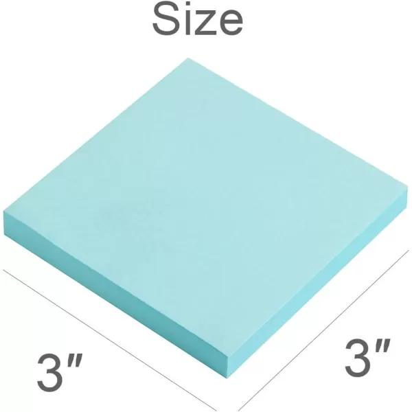 Sticky Notes 3x3 InchesLight Pink SelfStick Pads Easy to Post for Home Office Notebook 8 PadsPackLight Blue