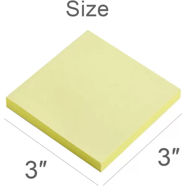 Sticky Notes 3x3 InchesLight Pink SelfStick Pads Easy to Post for Home Office Notebook 8 PadsPackLight Yellow