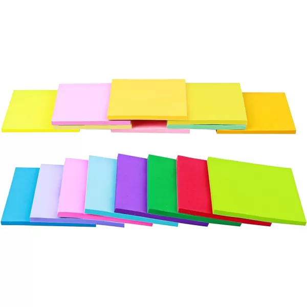 Vanpad 16 Pack Sticky Notes 3x3 InchesBright Colors SelfStick Pads Easy to Post for Home Office Notebook16 Pack