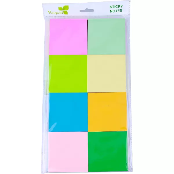 Vanpad 16 Pack Sticky Notes 3x3 InchesBright Colors SelfStick Pads Easy to Post for Home Office Notebook16 Pack