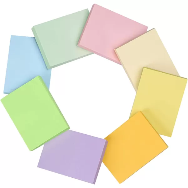 Vanpad Sticky Notes 15x2 Inches Light Colors SelfStick Pads 24 Pack 75 SheetsPad24