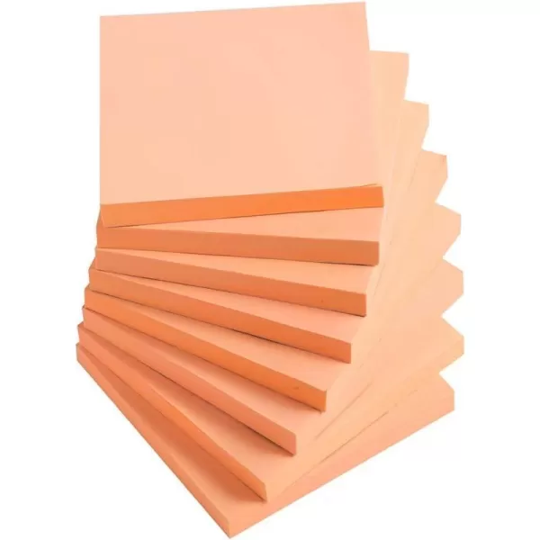 Sticky Notes 3x3 InchesLight Pink SelfStick Pads Easy to Post for Home Office Notebook 8 PadsPackBright Pink