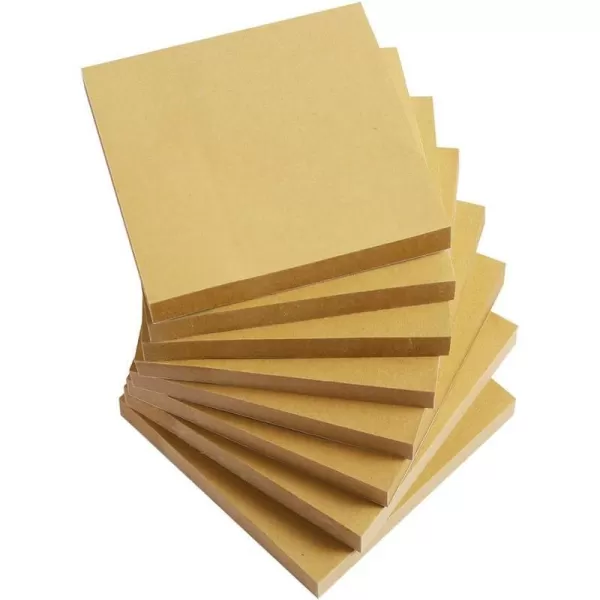 Sticky Notes 3x3 InchesLight Pink SelfStick Pads Easy to Post for Home Office Notebook 8 PadsPackKraft Paper