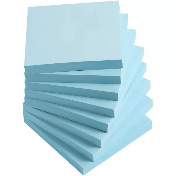 Sticky Notes 3x3 InchesLight Pink SelfStick Pads Easy to Post for Home Office Notebook 8 PadsPackLight Blue