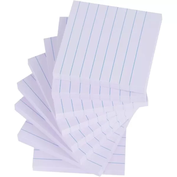 Vanpad Lined Sticky Notes 3x3 Inches Light Purple Ruled SelfStick Pads Easy to Post for Home Office Notebook 8 PadsPackLight Purple Pink