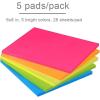 imageVanpad Lined Sticky Notes 6X8 in Pastel Ruled Post Stickies Super Sticking Power Memo Pads Strong Adhesive 5 PadsPack 28 Sheetspad6x8 Bright