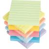 imageLined Sticky Notes 3x3 in Bright Ruled Stickies Colorful Super Sticking Power Memo Pads 82 Sheetspad 8 PadsPackLight