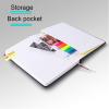 imageVanpad Hardcover Lined Journal 83quot x 55quot Sturdy Classic A5 Writing Notebook Ruled Medium Smooth Note Book Flat 100 gsm Thick Paper No Bleed Leather Cover with Bookmarks and Inner Pockets Black