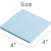 imageVanpad Lined Sticky Notes 4X4 in Pastel Ruled Post Stickies Super Sticking Power Memo Pads Strong Adhesive 6 PadsPack 72 Sheetspad4x4 Pastel Lined