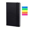 imageVanpad Hardcover Lined Journal 83quot x 55quot Sturdy Classic A5 Writing Notebook Ruled Medium Smooth Note Book Flat 100 gsm Thick Paper No Bleed Leather Cover with Bookmarks and Inner Pockets Black